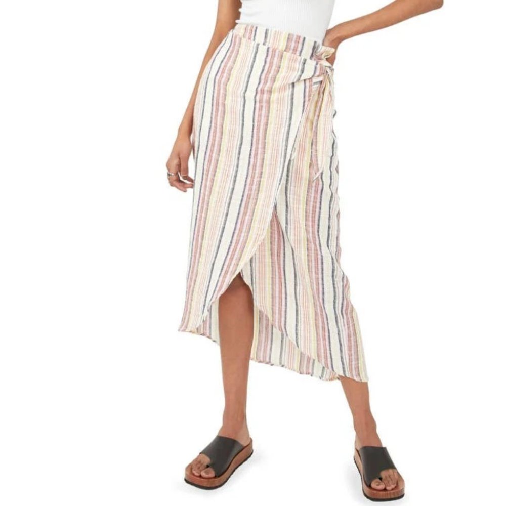 Free People Aubrey Sarong Skirt in Multi Combo - Picture 4 of 9